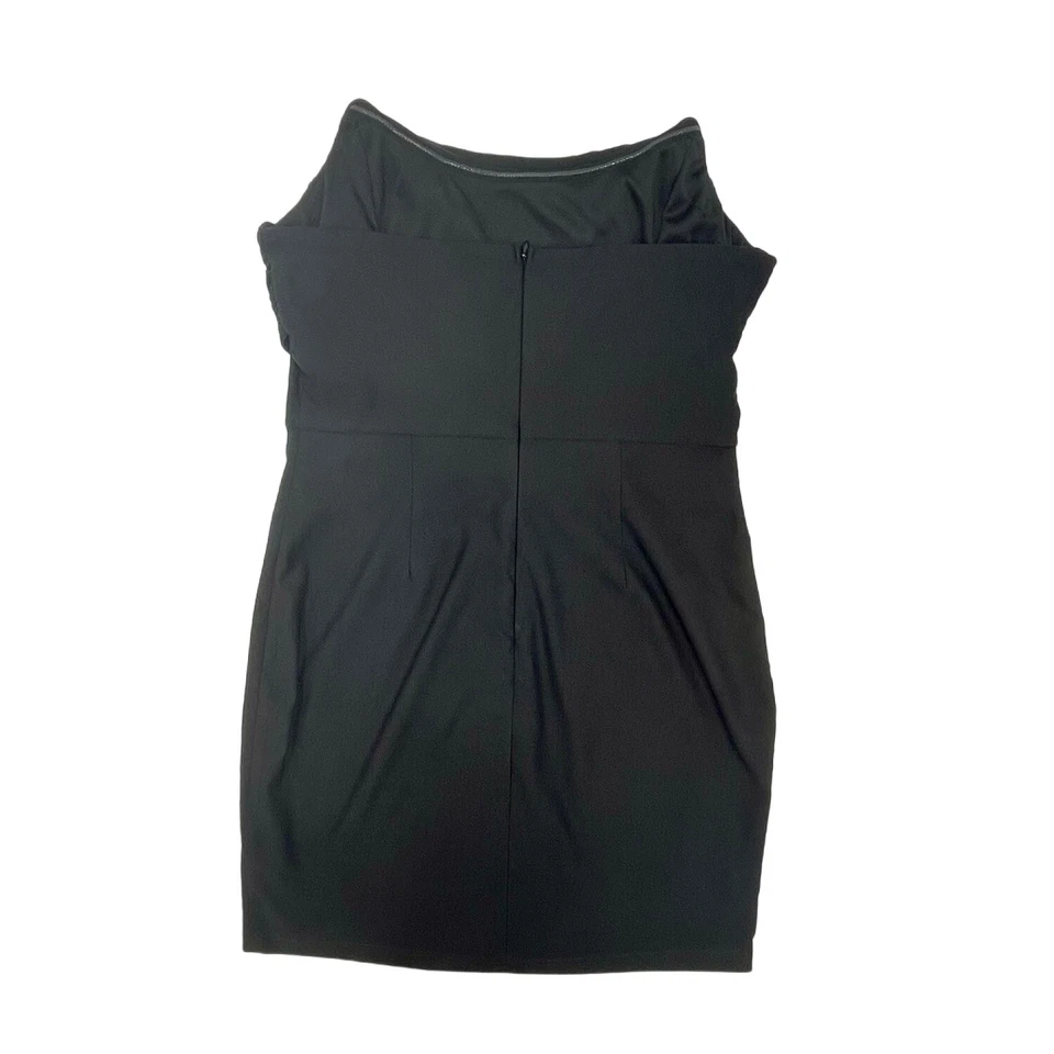 Vestido BLUE BLUSH para mujer pequeño negro sin tirantes mini vestido cremallera trasera talla L Foto 4 de 4