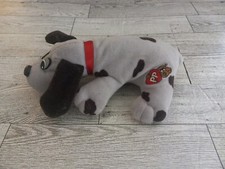 Tonka VINTAGE Pound Puppies GRAY SPOTTED PUPPY DOG 7" Plush STUFFED ANIMAL EUC