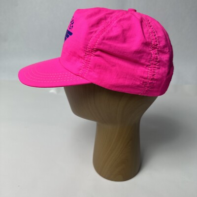Vintage 80s 90s LEVI'S DOCKERS Neon Pink Hat - Retro Strapback Cap