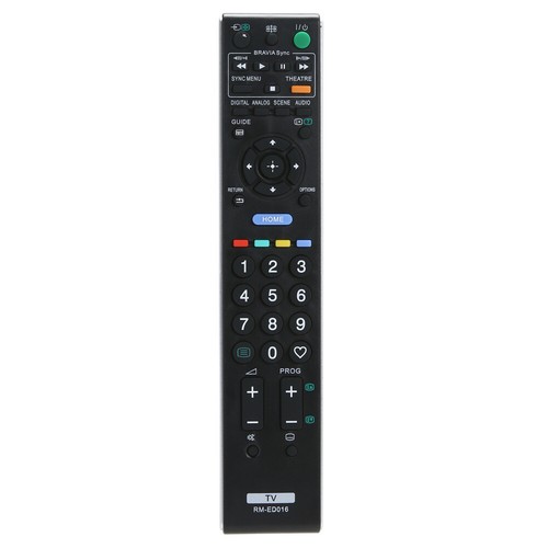 Télécommande TV de remplacement, télécommande sans fil noire pour TV RM-ED016 FR - Afbeelding 3 van 9