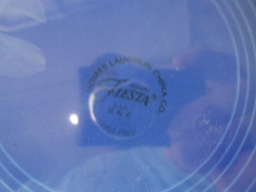Fiesta Sapphire Blue 5 Pc Place Setting By Homer Lauglin China Co. 1996 - NOS - Picture 6 of 7