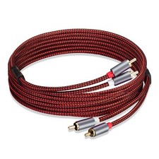 RCA Cable 20 ft 2RCA to 2RCA Cable 2Rca Male to 2-RCA Male Audio Stereo Subwo...