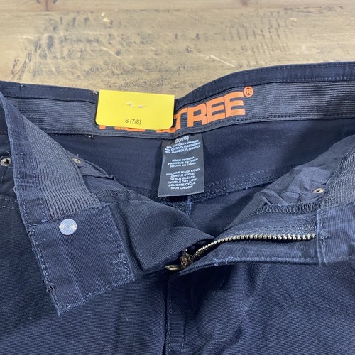 REALTREE Boys/Youth Canvas Carpenter Pants Size Small 7/8 - Black New - Picture 6 of 11