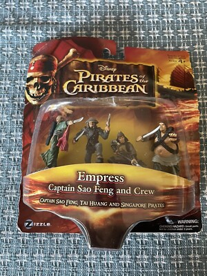 Pirates of the Caribbean Empress Captain Sao Feng & Crew Miro Figures MIP 2007