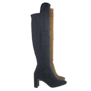 elastic thigh high boots