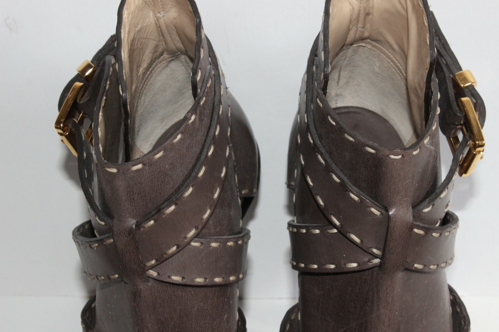 SAINT LAURENT STIVALI CON TACCO SCOLPITO MICHAEL KORS COUTURE GLADIATOR $1095 NUOVI