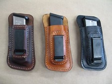AZULA Leather IWB Inside Waist Gun Magazine Clip Mag Pouch CCW For..Select Model