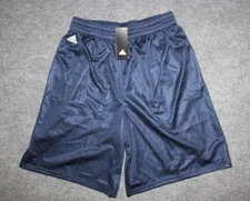 NEW ADIDAS MEN'S BASIC MESH BASKETBALL SHORTS  ~SIZE MEDIUM  #A88134  NAVY