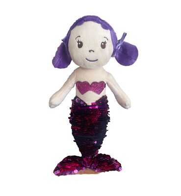 Dan Dee Collectors Choice Purple Plush Mermaid Swipe To Change Color 14in