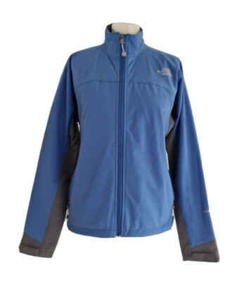 THE NORTH FACE APEX DAMEN BLAU/GRAU BIONIC SOFTSHELL JACKE - MEDIUM/UK 12.