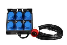 6 16A 3Pin Stage Lighting Equipment CEE Power Distribution Box High Quality