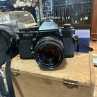Vintage Ricoh Kr-5 Super 35mm Slr Camera w/Vivitar 50mm f/2.0 lens Works!