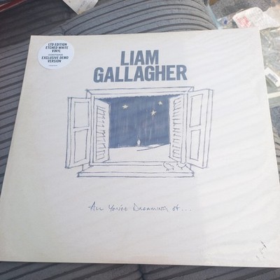 LIAM GALLAGHER- ARE YOU DREAMING OF- 12'' WHITE VINYL MINT CONDITION 