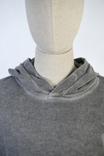 CP Company Lens Mens Large Size L Grey Ice Dyed Cotton Hoodie - Picture 3 of 19