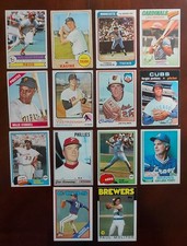 Vintage 1968 through 1988 Baseball Hall Of Fame 14 Card   Lot In VG-NM Condition