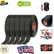 5 Tesa 51036 PET Cloth High Heat Electrical Tape for Wire Harness, Cables for...