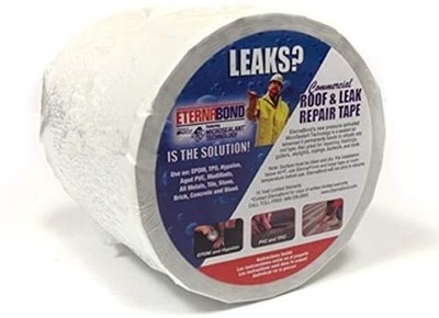 H.B. Fuller RoofSeal White 6'' x10' MicroSealant UV Stable Seam Repair Tape | ...