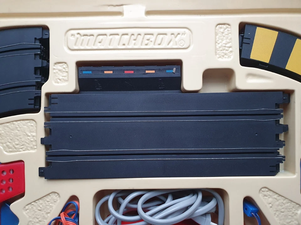 Matchbox Rennbahn Turbo Rennen Verfolgungsjagd 1979 retro vintage Sammler OVP - Bild 4 von 4