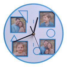 Orologio da parete portafoto - idea regalo - moderno, cameretta bimbo/bimba