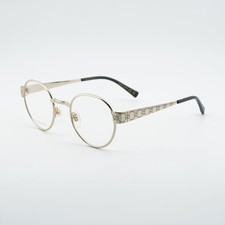 Gucci GG1855O 001 Shiny Gold 48mm Eyeglasses New Authentic