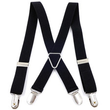 4 Clips 2.5CM Wide Men Suspenders Women Elastic Adjustable Adult Braces Suspende