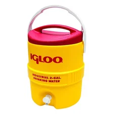 Igloo 421 2 Gal Beverage Cooler/Dispenser, 11-1/2 In Dia, Up To 1 Day Ice