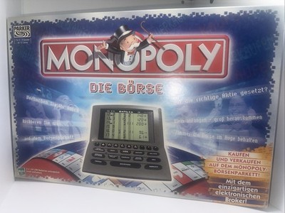 Monopoly die Börse Parker mit elektronischen Broker Brettspiel Guter zustand
