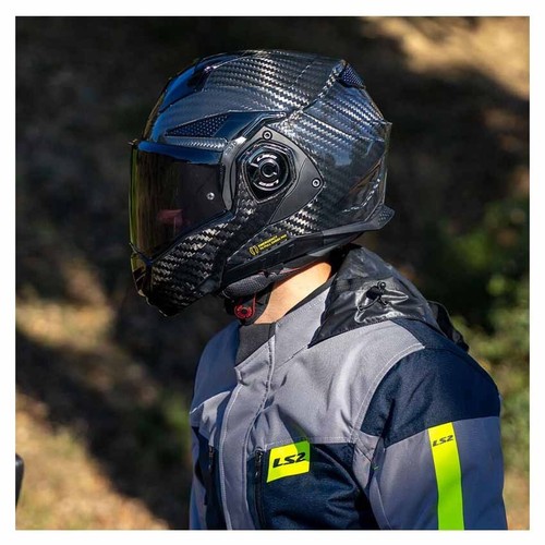 LS2 FF901 Advant X Casco Brillo Sólido Carbono Negro - Imagen 5 de 6