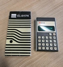 Sharp Vintage LED Calculator EL-8117K, Fully Working Made in Korea, Boxed