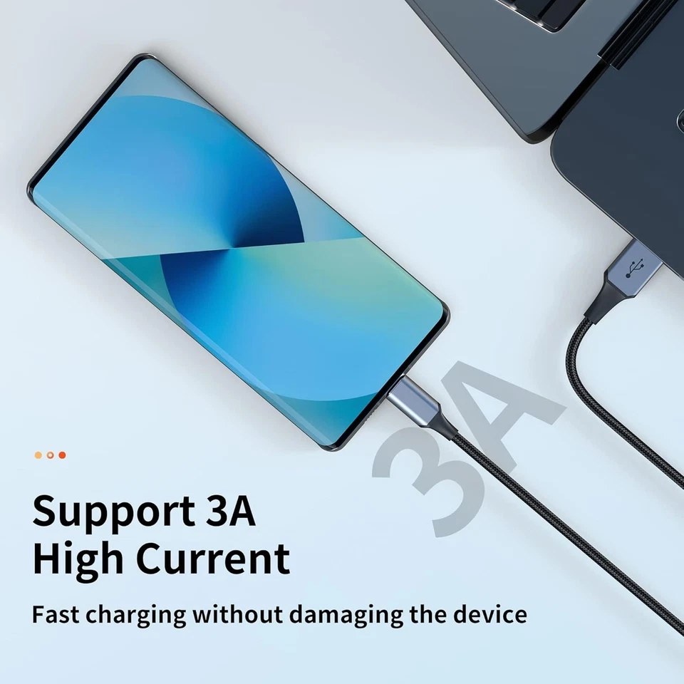 UltraDurable 3-Pack USB-C Charging & Data Cables — Fast, Tangle-Free, Nylon B... - Image 4 of 4