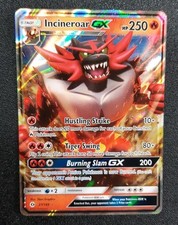 Pokemon TCG Incineroar GX Holo Sun & Moon Base English 2017 Near Mint 27/149