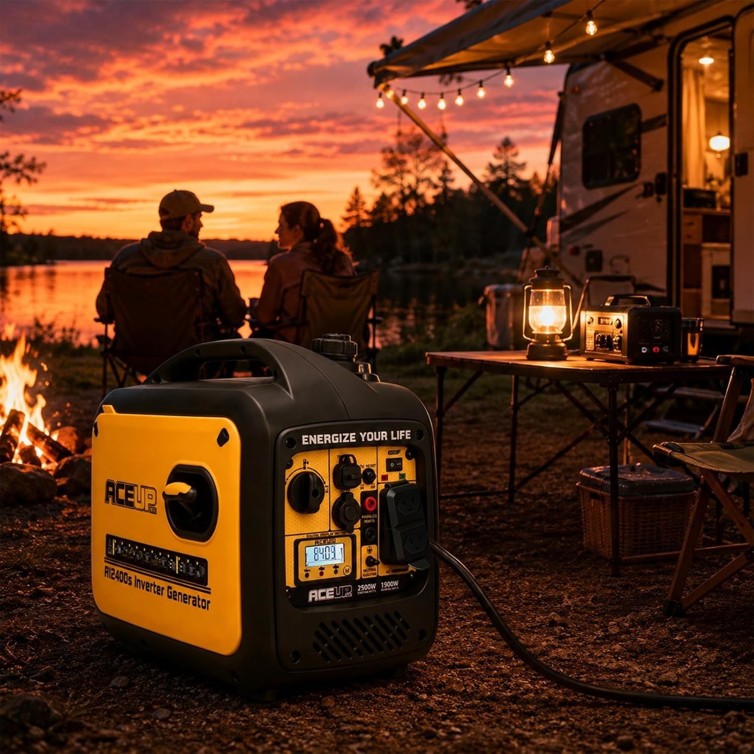 Aceup Energy 2500 Watt Portable Inverter Generator 80cc Gas Powered alternate view 6