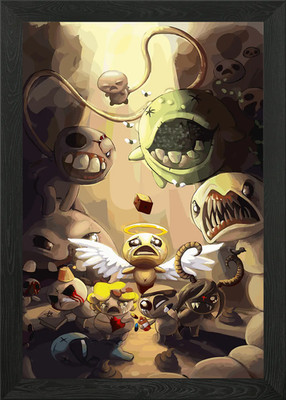 The Binding of Isaac: Rebirth artwo gerahmtes Wandbild Poster Leinwanddruck Bild