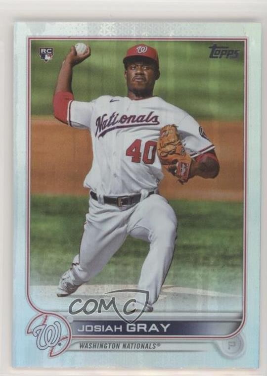 2022 Topps Series 1 Rainbow Foil Josiah Gray #43 0fz3