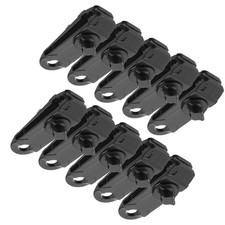 10 x Heavy Duty Reusable Tent Tarp Tarpaulin Clips Clamps Buckle Camping Tools d