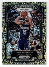 2023-24 Panini Prizm Prizms Gold Snakeskin Sparkle 244 Jose Alvarado SSP - NM-MT