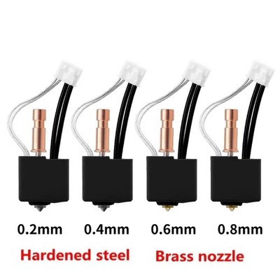 1-4PCS 3D-Drucker Für Anycubic Kobra S1 S1C Hotend Kit Brass Hardened Steel Düse