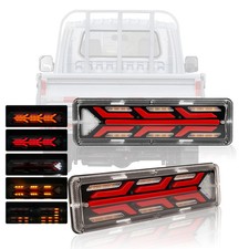 2X 12/24V Truck Tail Light Waterproof Shockproof LED Running Water Turn Signal