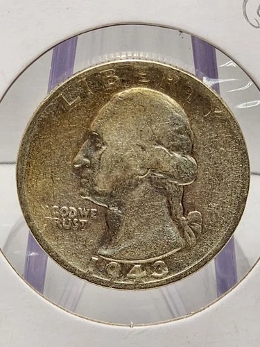 1943-S Washington Quarter Raw fine (Details)