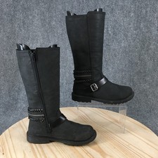 Blowfish Malibu Boots Youth 4 Girls Revel-KI Casual Side Zip Riding Boot Black