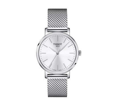 Tissot Everytime Swiss Quartz White Dial Round Women's Watch T1432101101100