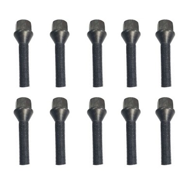 10 Radschrauben Kegelbund 60° M14x1,25 50mm schwarz MINI Aceman E J05 Aceman SE