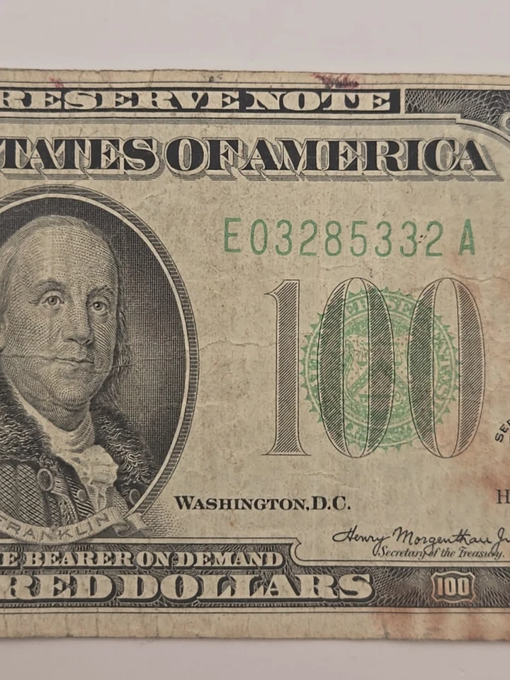 1934 One Hundred $100 Dollar Federal Reserve Note E Richmond, VA - Image 4 of 4