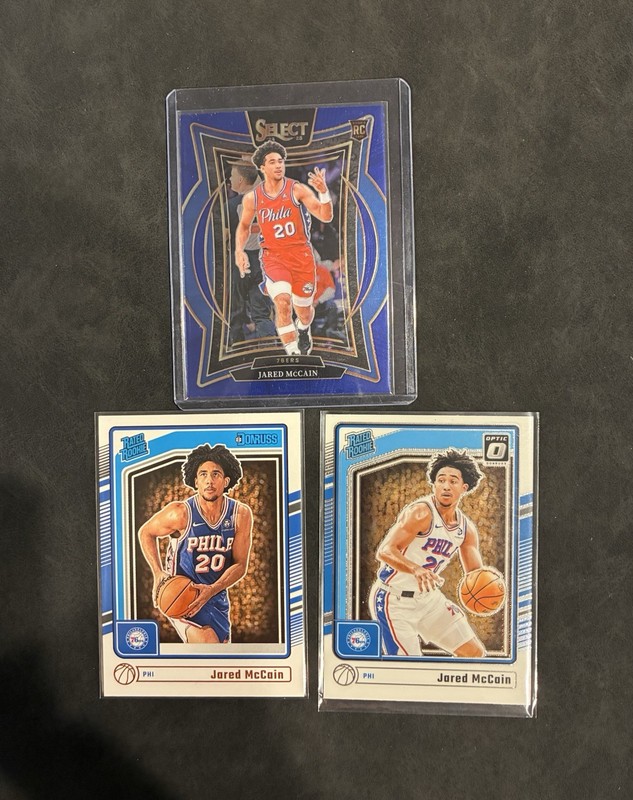 Jared McCain Rookie Lot. Select, Donruss And Optic Rated Rookie