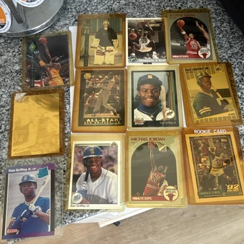 NBA MLB Sports Trading Card Lot Michael Jordan Rookie Ken Griffey Jr Topps Fleer