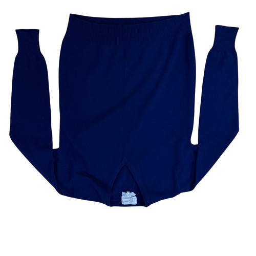 Vintage Cashmere V-Neck Pullover Sweater Womens Size S Navy Blue EUC, Size S, $34 - Photo 16