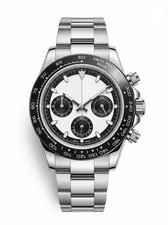 Tona Mod – Steel · White Panda Dial II – 40mm – Chronograph
