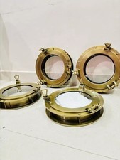 12 Zoll Vintage Bullauge Maritim Marine Aluminium Antik Messing Fenster Gesch...
