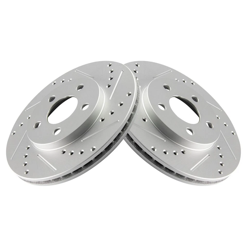 Комплект переднего тормозного ротора с прорезями и металлической колодкой Performance - Изображение 2 из 4
