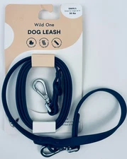 Wild One Adjustable Dog Leash - Small for up to 30 lbs Navy